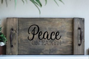 Peace on Earth Tray (Workshop) (Christmas)