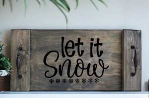 Let It Snow Tray(Christmas)