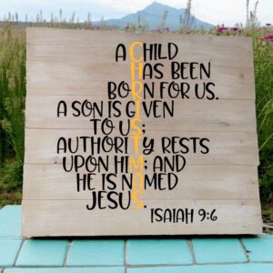 Isaiah 9:6 (Workshop) (Christmas)