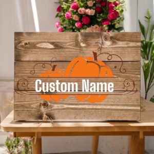 Two Pumpkins Custom Name (Workshop) (Fall)