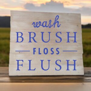 Wash Brush Floss Flush (Workshop) (Bathroom)