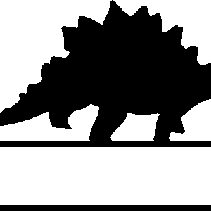 Stegosaurus Sign