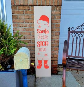 Santa Stop Here Hat Shoes (Workshop) (Christmas)