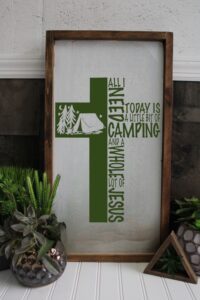 Camping Jesus Cross Tent (Workshop) (Christian)