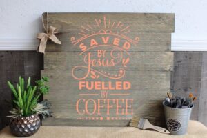 Saved by Jesus Fuelled by Coffee (Workshop) (Christian)
