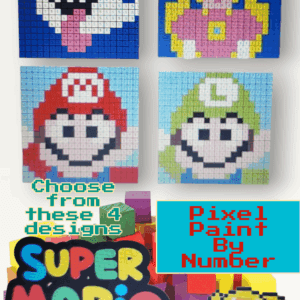 Super Mario Pixel Paint By Number