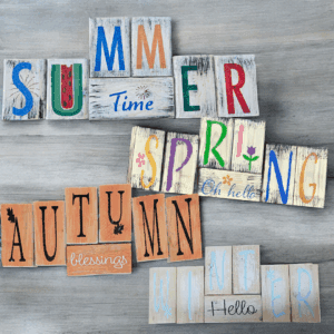 Interchangeable Spring/Summer Shelf Sitter (Workshop)(Shelf Sitter)