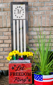 Patriotic Monogram (Workshop) (Planter Boxes)