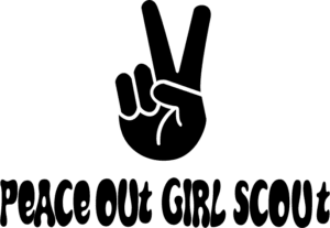 peace out girl scout