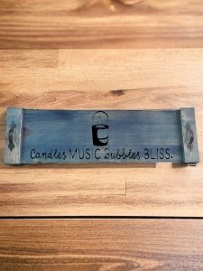 Candles, Music, Bubbles, Bliss (Workshop) (Bathtub Tray)