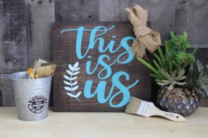 This is us 12x12 wooden sign