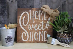 Home Sweet Home_12x12 wooden sign