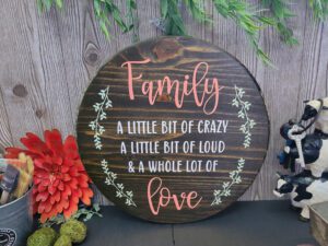 FAMILY 18" Round Sign