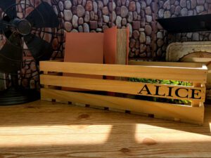 Custom Name Half Crate