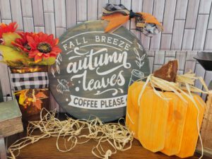 Fall Leaves Autumn Breeze Coffee Please