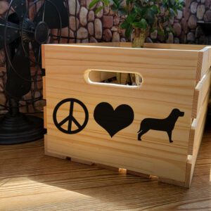 Peace Love and Dogs Full Crate