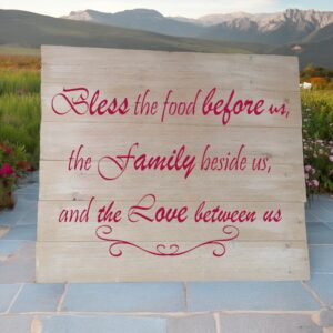Bless the food family and love