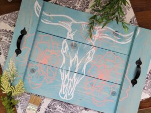 Decorative Bull Skull Tray (Large)