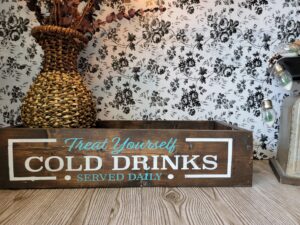 Cold Drinks Served Daily Decorative Box