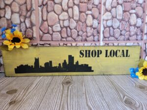 Shop Local 6x24 Sign