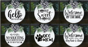 Dog Door Hanger_12 different designs