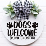 Dogs welcome people tolerated