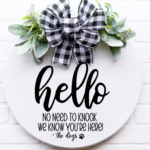 Hello no need to knock we know youre here