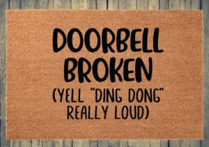 Doorbell broken yell ding dong really loud (Workshop)