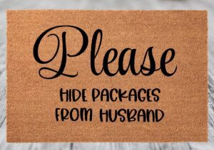 Please hide packages from husband (Workshop)