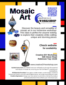 Mosaic Art Workshop + Take n Make