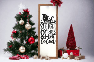 Sleigh Rides & Hot Cocoa Board